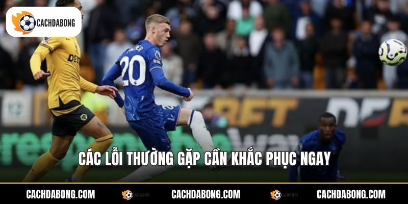 Các lỗi thường gặp cần khắc phục ngay